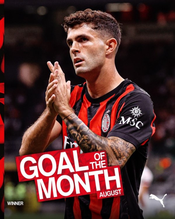 Pulisic biến và bắn chống lại Bari, và được chọn là mục tiêu tốt nhất của Milan vào tháng 8