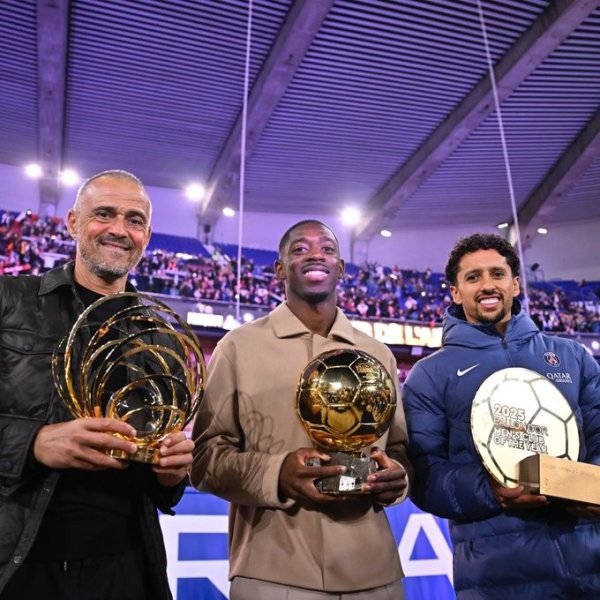 Hình ảnh Paris của Enrique, Dembele, Marginios + Ba giải thưởng: Sức mạnh tập thể